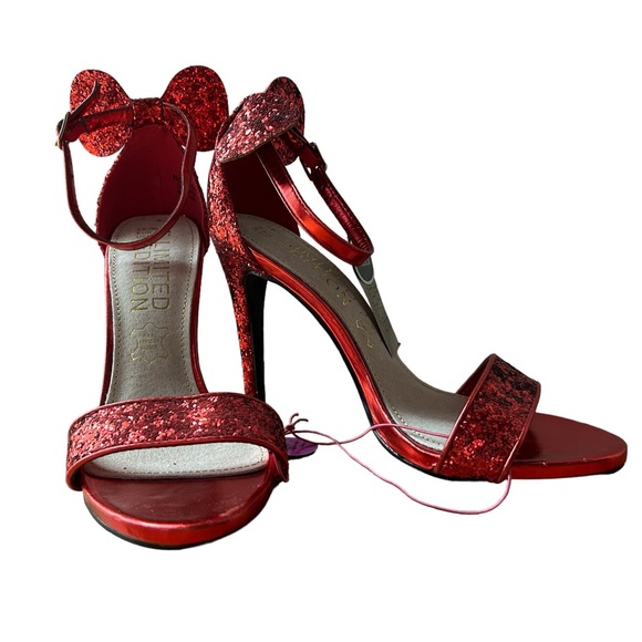 Red Limited Edition Primark Minnie Mouse Heels - Picture 3 of 3